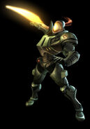 Weavel (Metroid) possesses a retractable energy scythe.