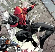 Assasin peter parker.webp (137 KB) Spider-Assassin of Earth-8351 (Marvel Comics) honed his Spider-Sense to the point where he just 'knows things' and developed to the point that he knows what's going to happen before his opponent could think about it.