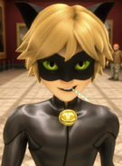 Théo Barbot (Miraculous Ladybug) became an exact duplicate of Cat Noir after being Akumatized by Hawk Moth.