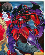 Onslaught (Marvel Comics) is a psychic entity created from the merged consciousnesses of Professor X and Magneto.