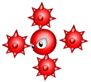 Orbinaut (Sonic the Hedgehog) is a robot that can use this power.