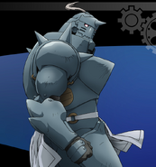 As he is just a soul inhabiting a suit of armor, Alphonse Elric (Fullmetal Alchemist) cannot feel any pain.