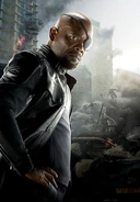 Nick Fury Textless AoU Poster.jpg (30 KB) At age 67, Nick Fury (Marvel Cinematic Universe) is the world's greatest spy as the Director of Shield.
