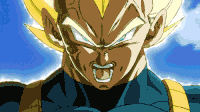 Vegeta (Dragon Ball) aura.gif (2.99 MB) Vegeta (Dragon Ball series) manifests his aura.