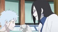 After undergoing a change of heart, Orochimaru (Boruto: Naruto Next Generations) created his own offspring through cloning his DNA.