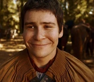 Podrick Payne (Game of Thrones) had his first time with the Seven Kingdoms' greatest courtesans, who enjoyed it so much they refused any payment aside from his return.
