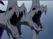 Sarah Band's (Marchen Awakens Romance) Ghost ÄRM, Jagdruf turns her hands into demon heads that drain her opponent's life force and magical power.