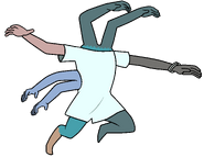 Being formed from forcibly bonded gem-shards, Cluster Gems (Steven Universe) are notable for possessing bodies completely comprised of limbs, usually possessing multiple arms.