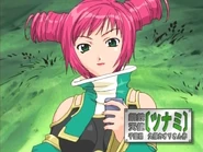 Tsunami (Steel Angel Kurumi) was able to halt the steel angels journey by....