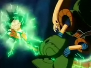 The Pirate Robot (Dragon Ball) conducts electricity through its tail to electrocute Goku.