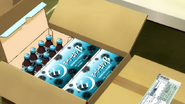 Holy Vitamin β (The Devil is a Part-Timer!) is a magical energy drink created by Emeralda Etuva which replenishes the user's magical reserves, though it must be taken twice a day to be truly effective.