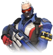 Soldier: 76 (Overwatch) was once a US soldier and founder of Overwatch not by special powers but by his particular military skills.