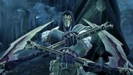 The shapeshifting scythe Harvester (Darksiders series) is Death's primary weapon, suited for harvesting the souls of its victims.