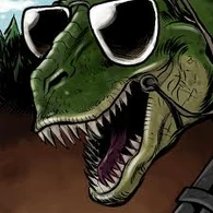 Wexter (Axe Cop) a flying t-rex that can breathe fire.