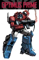 While Cybertronians (Transformers) don't have physical genders, but they are able to express their femininity/masculinity through sheer character, like Optimus Prime through his masculine valor and righteousness.
