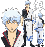 Gintoki Sakata (Gintama) is a master swordsman veteran, defeating skilled and powerful opponents with either a wooden sword or a real one.