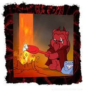 Bearalzebub (DevilBear) is the ruler of teddy bear hell.