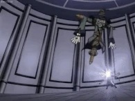 Crucified Scarecrow.gif (4.5 MB) Scarecrow (Marchen Awakens Romance) attacks by spinning at incredibly high speed, causing its hat to act like a drill.