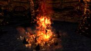 The First Flame (Dark Souls) - as its name implies - was the first fire to exist, creating disparity, heat and cold, light and dark, and beginning the Age of Fire. In its death, the Age of Dark begins.