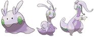 Goomy, Sliggoo, and Goodra (Pokémon) are Dragon-type Pokémon that resemble draconic slugs.