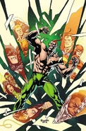 Amazo/Ikarus (DC Comics) can adaptively emulate any t\o all the powers within his immediate vicinity.