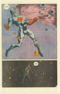 Nathaniel Adam/Captain Atom (DC Comics) creates a universe.
