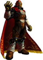 Ganondorf King of the Gerudos (The Legend of Zelda) thanks to the Triforce of Power has immense strength...