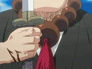 Tsunzakigarasu.gif (598 KB) Jirōbō Ikkanzaka (Bleach) using Tsunzakigarasu to create countless flying shuriken blades that he can recreate if destroyed.