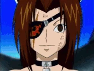 Anyone who looks into the eyes of Candice's manifested guardian, Gorgon (Marchen Awakens Romance) will slowly turn to stone.