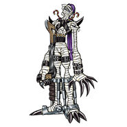 Mummymon (Digimon) can shoot out his bandges to ensnare his enemies.