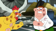 Peter Griffin vs. Ernie the Giant Chicken