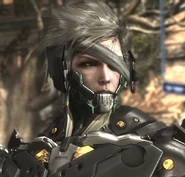 In his custom cyborg body, Raiden's (Metal Gear) missing eye was replaced with a 200 megapixel compound image sensor, which resembles a bandage during the actual operation.