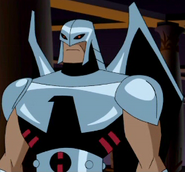 Rex Stuwart/Warhawk (Batman Beyond) is half-human, half-Thanagarian.