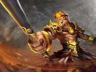 Ruyi Jingu Bang (Chinese Mythology) was once used by Emperor Yu to measure the Great Floods and was claimed by Sun Wukong as his magic staff that can change its size, multiply itself, and even fights according to his will.