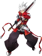 Ragna the Bloodedge (Centralfiction, Character Select Artwork).png (1.26 MB) Ragna the Bloodedge's (BlazBlue) Aramasa is able to change its forms between a greatsword and a scythe.