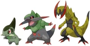 Axew Line.png (34 KB) The Axew Line (Pokémon) are heavily based on Draconic Dinosaurs.