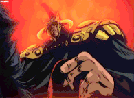 Wanting to focus solely on strength and destruction, Raoh/Ken-Oh (Fist of the North Star) developed the Gō no Ken/Fist of Strength which destroys everything in its path, and the greater his opponent is, the stronger the practitioner becomes.