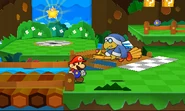 Kamek (Paper Mario series) is able to manipulate Mario's attack stickers/cards, making them weaker or shuffling them around to limit him to certain moves.
