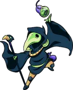 Plague Knight (Shovel Knight) is an Alchemist, a risky explosive.one at that, so risky he creates potions from the most poisonous to the most