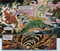 The Unbeatable Foe (Sonic the Comic) unleashes its Apocalypse Blast, a breath weapon powerful enough to destroy an entire Zone of Mobius.