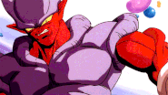 Janemba (Dragon Ball Z: Fusion Reborm) distorting the boundary between spaces to create a portal.