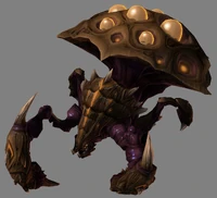 The Swarm Host (Starcraft) an attrition-oriented siege machine.