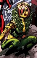 Whenever her Plodex DNA and programming take over, Marrina Smallwood (Marvel Comics) secrets an oil that causes extreme constriction in the pupils of others, causing temporary blindness.