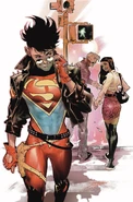 As a human-Kryptonian hybrid, Superboy (DC Comics) is more resistant to Kryptonite than pure-blood Kryptonians.