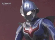 Ultraman Nexus Junis Blue (Ultraman series) uses Arrow Ray Schtrom to create a bow of energy and shoot an arrow of energy.