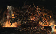 The Rotten (Dark Souls II) possesses the Old Dead One Soul - Nito's Reincarnated Lord Soul - exerting its influence across the land.