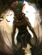 Camazotz, the bat god of night, death and sacrifice.