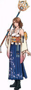 Yuna (Final Fantasy X) is half-human, half-Al Bhed.