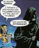 Charon Promethea.jpg (25 KB) Charon (Promethea), Greek deity and ferryman that brings people from the material world to the higher levels of the Immateria.