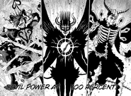 Dark triad 100 percent devil power.jpg (403 KB) The Dark Triad (Black Clover) are three siblings who have become hosts for high-ranking Devils, allowing them to use their own innate magic as well as the magic of their respective Devils.